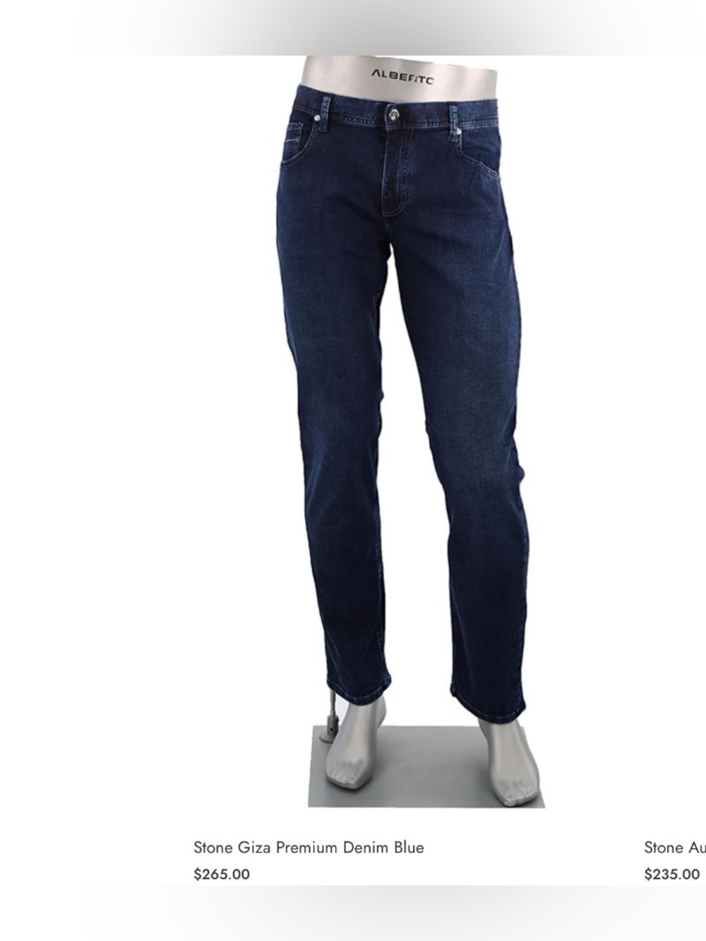 SALE! ALBERTO PREMIUM DENIM BLUE MENS JEANS WITH STRETCH